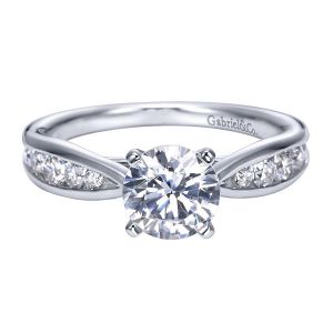 Gabriel 14 Karat Contemporary Engagement Ring ER8188W44JJ