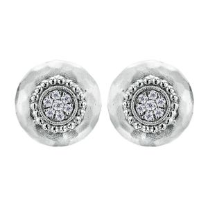 Gabriel Fashion Silver Byblos Stud Earrings EG11803SVJWS