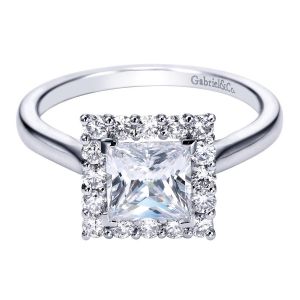 Gabriel 14 Karat Contemporary Engagement Ring ER7499W44JJ