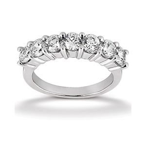 Diamond Seven Stone Band 14 Karat Taryn Collection TQD B-5572