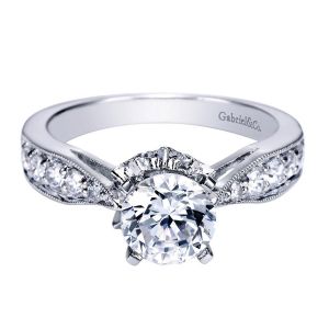 Gabriel 14 Karat Victorian Engagement Ring ER4088W44JJ