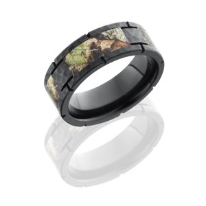 Lashbrook ZCAMO8F4SEG-MOSSYOAK HAMMER Camo Wedding Ring or Band