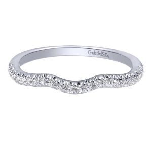 Gabriel 14 Karat Contemporary Wedding Band WB10477W44JJ