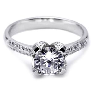 Tacori Platinum Simply Tacori Solitaire Engagement Ring 2536RD65