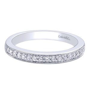 Gabriel 14 Karat Contemporary Wedding Band WB9546W44JJ