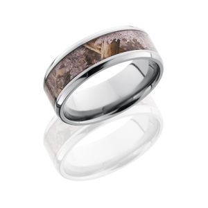 Lashbrook 8B15(NS)/KINGSDESERT POLISH Titanium Wedding Ring or Band