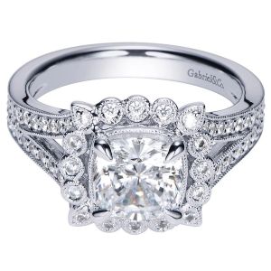 Gabriel 14 Karat Victorian Engagement Ring ER8910W44JJ