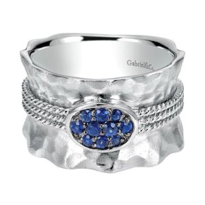 Gabriel Fashion Silver Byblos Ladies' Ring LR50027SVJSA