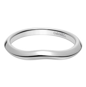 Gabriel 14 Karat Contemporary Wedding Band WB8425W4JJJ