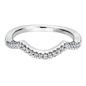 Gabriel 14 Karat Contemporary Wedding Band WB9486W44JJ
