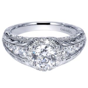 Gabriel 14 Karat Victorian Engagement Ring ER8737W44JJ