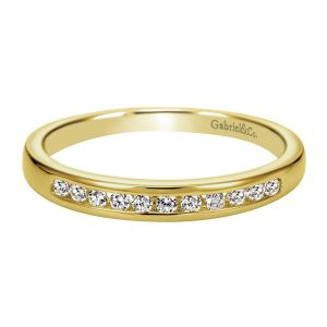 Gabriel 14 Karat Contemporary Wedding Band WB2633Y43JJ