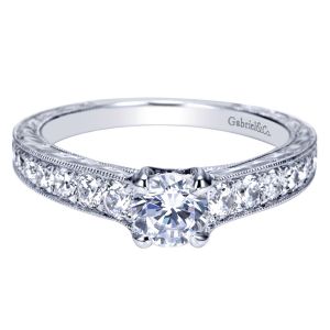 Gabriel 14 Karat Victorian Engagement Ring ER8680W44JJ