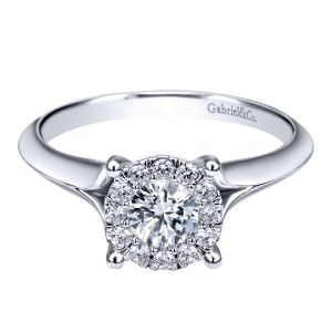 Gabriel 14 Karat Contemporary Engagement Ring ER910941W44JJ