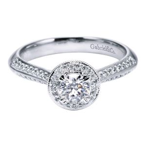 Gabriel 14 Karat Victorian Engagement Ring ER94271W44JJ