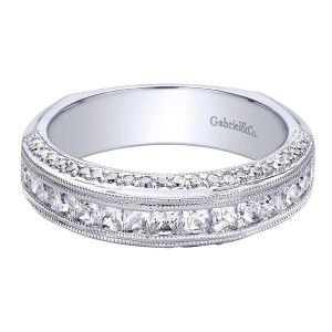 Gabriel 14 Karat Contemporary Wedding Band WB9499W44JJ