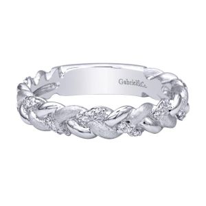 Gabriel Fashion 14 Karat Stackable Stackable Ladies' Ring LR4887W44JJ