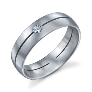 241004 Christian Bauer 14 Karat Diamond  Wedding Ring / Band
