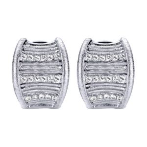 Gabriel Fashion Silver Huggies Huggie Earrings EG11916SVJWS