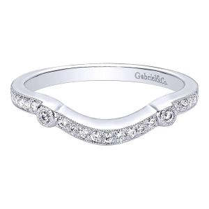 Gabriel 14 Karat Contemporary Wedding Band WB9325W44JJ