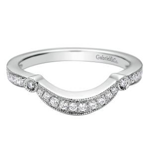 Gabriel 14 Karat Contemporary Wedding Band WB9240W44JJ