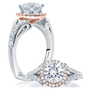 A.JAFFE 14 Karat Signature Engagement Ring MES636