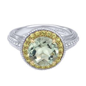 Gabriel Fashion Silver / 18 Karat Two-Tone Roman Ladies' Ring LR5805M10MYJMC