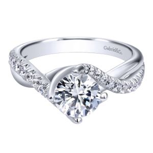 Gabriel 14 Karat Contemporary Engagement Ring ER10258W44JJ