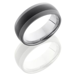 Lashbrook TCR8349 SandBlast Ceramic Wedding Ring or Band