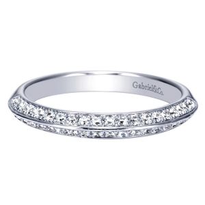 Gabriel 14 Karat Contemporary Wedding Band WB8296W44JJ