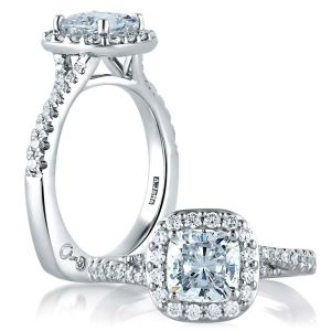 A.JAFFE Platinum Signature Engagement Ring MES579