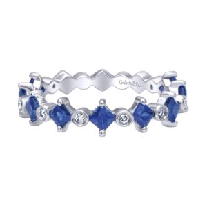 Gabriel Fashion 14 Karat Stackable  Ladies' Ring LR4586-4W44SA