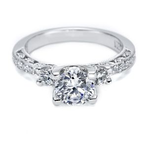 Tacori 18 Karat Crescent Silhouette Engagement Ring HT225912X