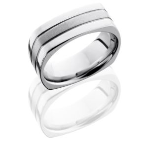 Lashbrook CC8FSQ2.5 Bead-Polish Cobalt Chrome Wedding Ring or Band