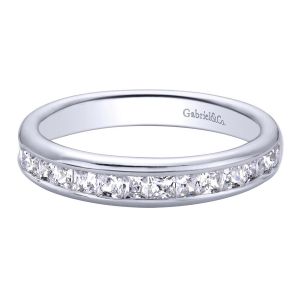 Gabriel 14 Karat Contemporary Wedding Band WB9698W44JJ