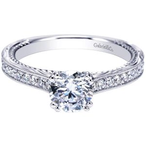 Gabriel 14 Karat Victorian Engagement Ring ER8818W44JJ