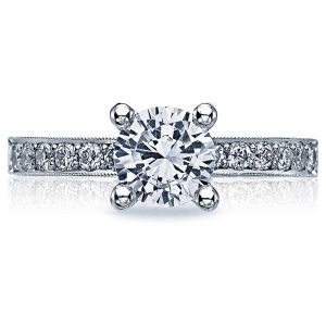 Tacori Crescent Platinum Engagement Ring 41-25RD65