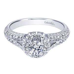 Gabriel 14 Karat Contemporary Engagement Ring ER910151W44JJ