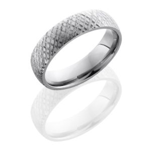 Lashbrook 6D DISC 5 Satin Titanium Wedding Ring or Band