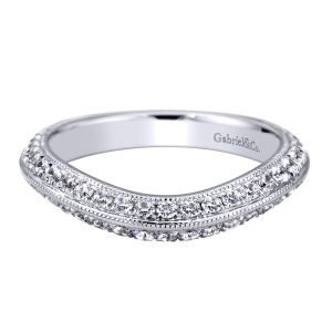 Gabriel 14 Karat Contemporary Wedding Band WB9789W44JJ