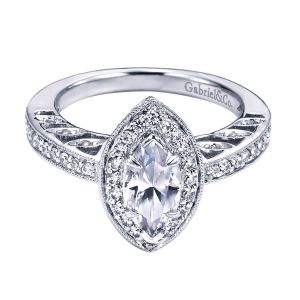 Gabriel 14 Karat Victorian Engagement Ring ER5862W44JJ