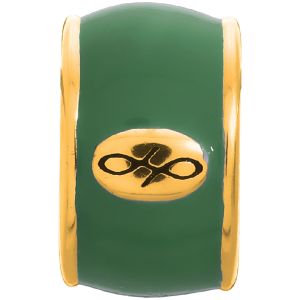 Endless Jewelry Green Endless Enamel Gold Plated Charm 52100-6