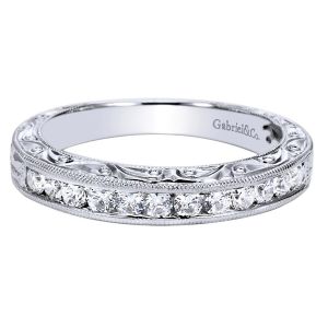 Gabriel 14 Karat Victorian Wedding Band WB4178W44JJ