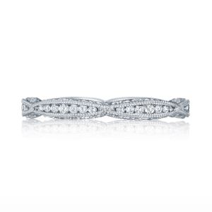 2645B Platinum Tacori Classic Crescent Diamond Wedding Ring
