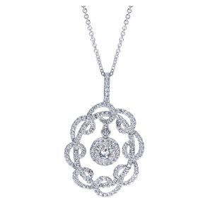 Gabriel Fashion 14 Karat Lusso Diamond Necklace NK3387W44JJ