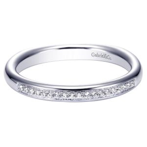 Gabriel 14 Karat Contemporary Wedding Band WB4258W44JJ