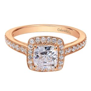 Gabriel 14 Karat Victorian Engagement Ring ER7527K44JJ