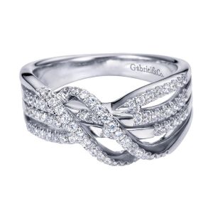 Gabriel Fashion 14 Karat Lusso Diamond Ladies' Ring LR6172W45JJ