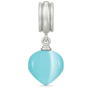 Endless Jewelry Aqua Blue Spring Love Silver Charm 43530-2