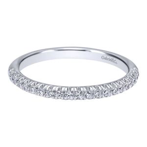 Gabriel 14 Karat Contemporary Wedding Band WB10769W44JJ